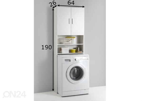 Pesumasina kapp Olbia mõõdud