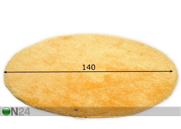 Pikakarvaline vaip Soft Uni Ø 140 cm mõõdud