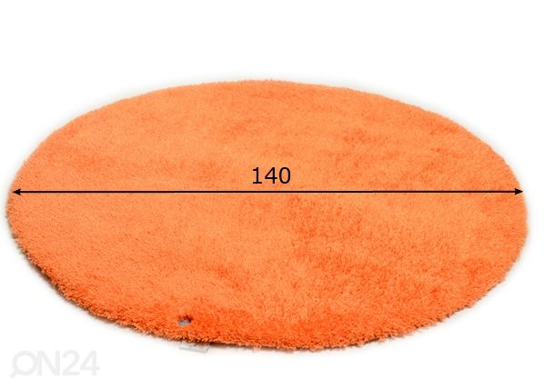 Pikakarvaline vaip Soft Uni Ø140 cm mõõdud