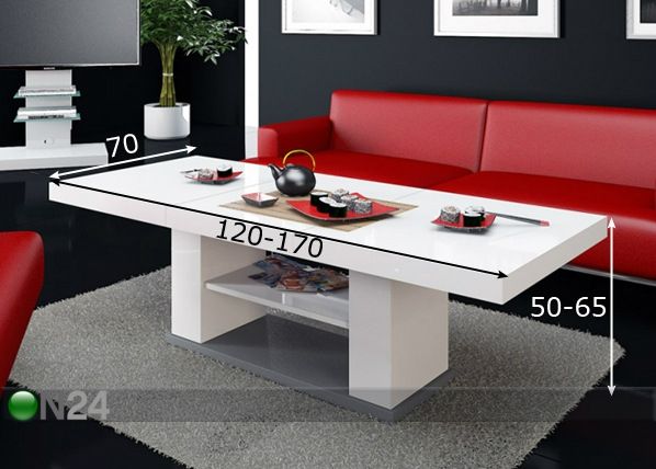 Pikendatav diivanilaud mõõdud