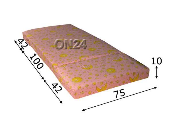 Pikendatav madrats Star pink 75x100+42+42 cm mõõdud