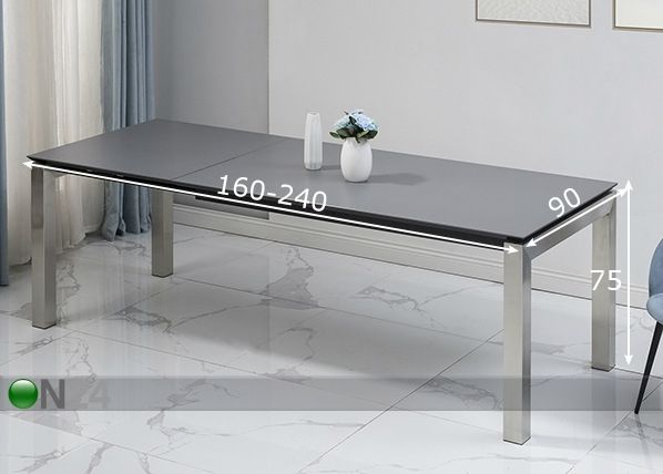 Pikendatav söögilaud Tische 160-240x90 cm mõõdud