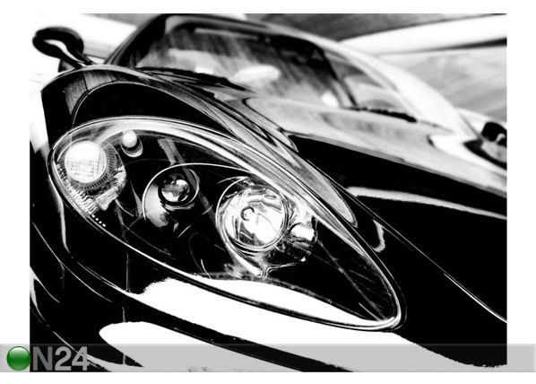 Pilt Black Sport Car 67x50 cm