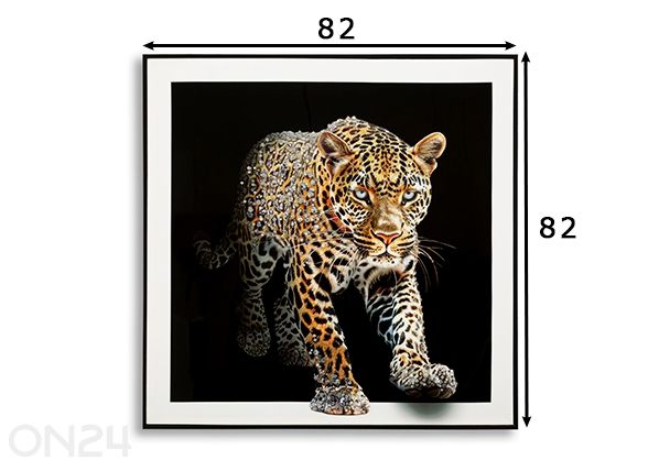 Pilt Jaguar 82x82 cm mõõdud