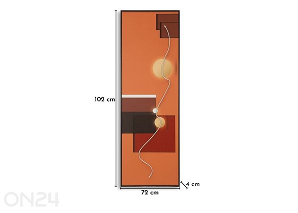 Pilt LED 50x150 cm mõõdud