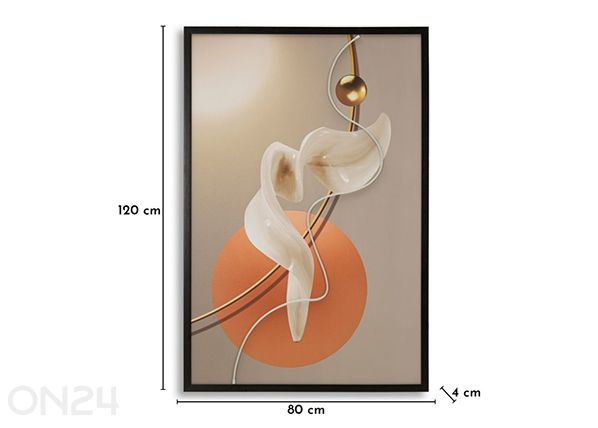 Pilt LED pilt 80x120 cm mõõdud