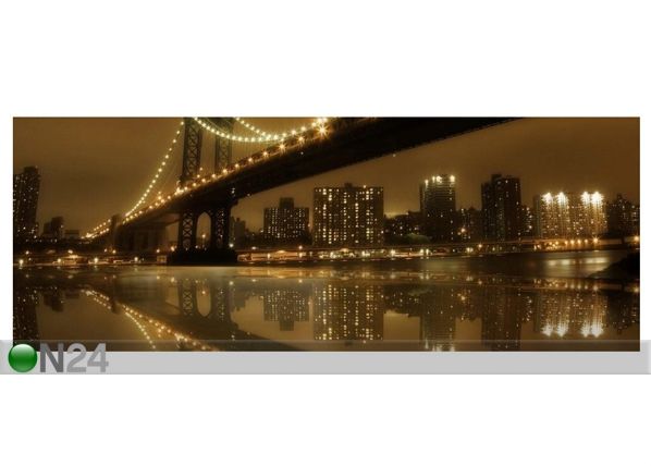 Pilt Manhattan Bridge Panorama 80x30 cm