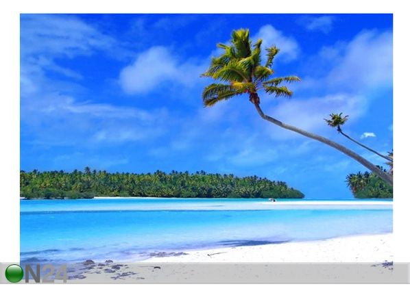 Pilt Palm Tree on One Foot Island 140x100 cm