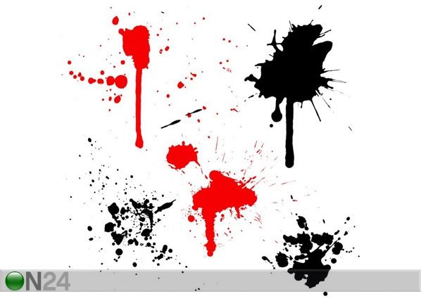 Pilt Splats And Drips 72x70 cm