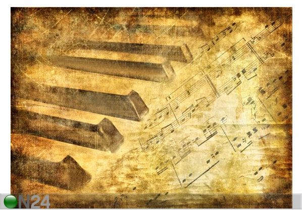Pilt Vintage Musical Background 70x50 cm