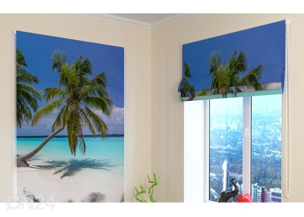 Pimendav Rooma kardin Amazing beach 60x60 cm