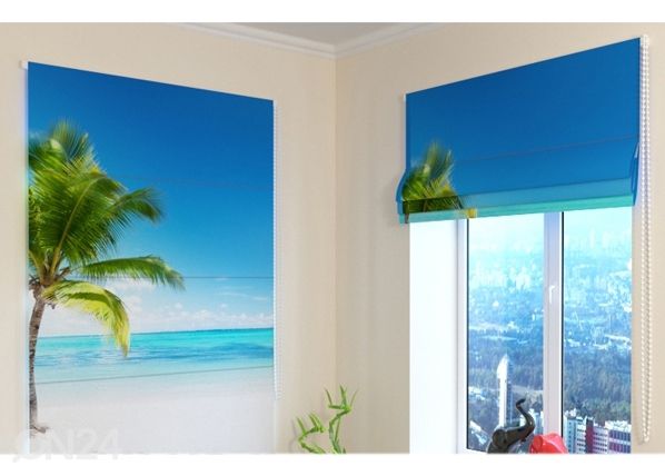 Pimendav Rooma kardin One Palm tree 60x60 cm