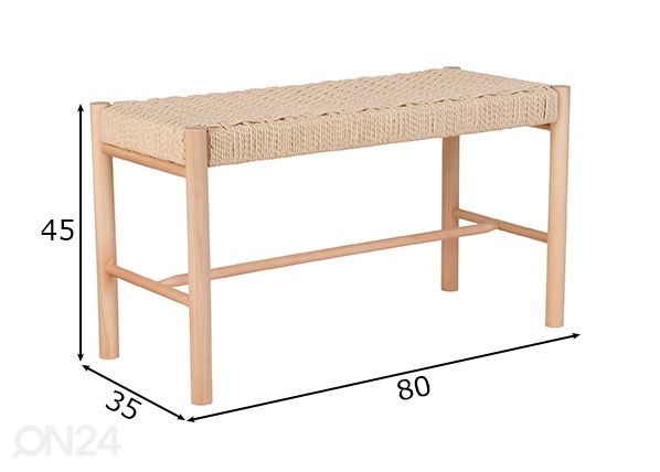 Pink Cattolica 80 cm mõõdud