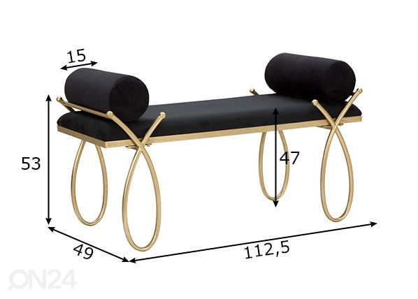 Pink Glam, must mõõdud