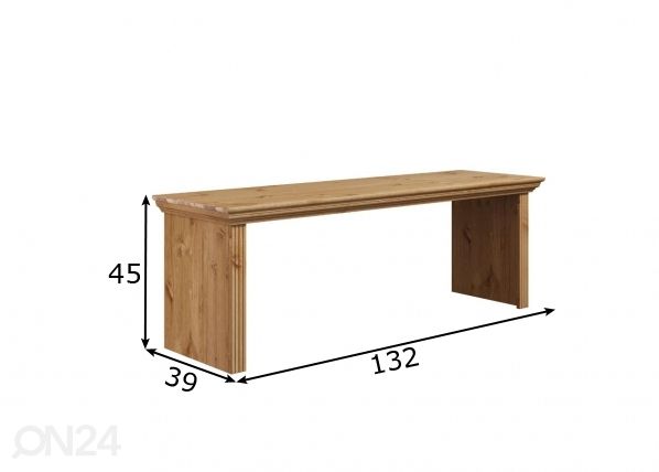 Pink Konrad 132 cm mõõdud