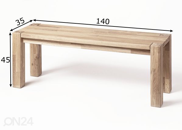 Pink Provence 01 140 cm, valge õli mõõdud