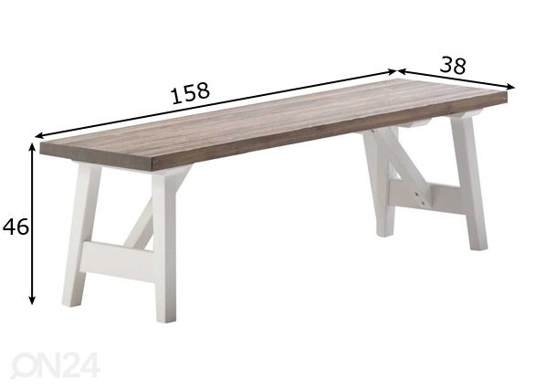 Pink Rustiiki 158 cm mõõdud