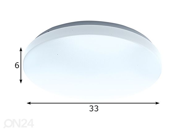 Plafoon 13 W LED, 4 tk mõõdud