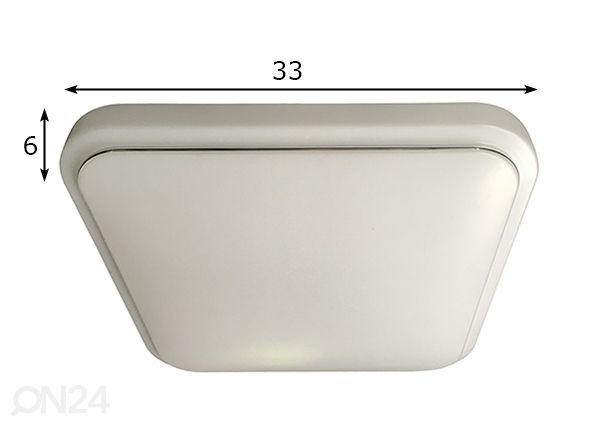 Plafoon 18 W LED mõõdud