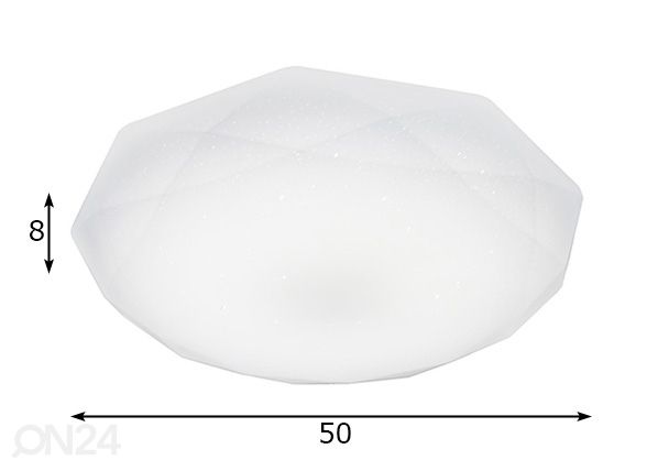 Plafoon 24 W LED mõõdud