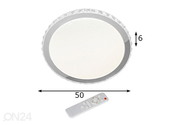 Plafoon 66 W LED+pult mõõdud