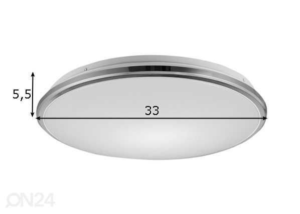 Plafoon Bellis LED Ø 33 cm mõõdud