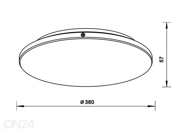 Plafoon Bellis LED Ø 38 cm mõõdud