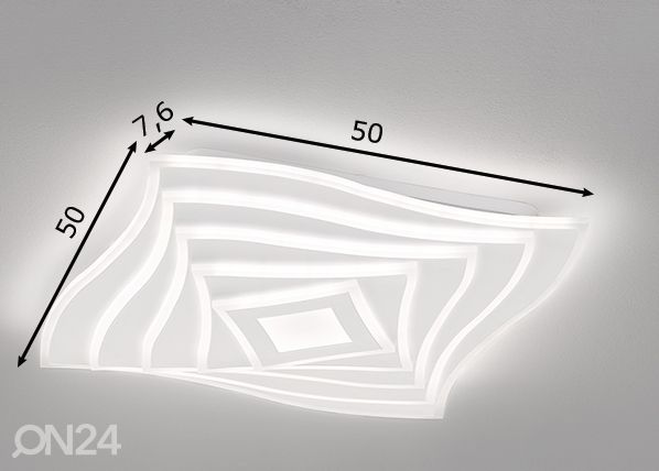 Plafoon Hero LED, valge mõõdud