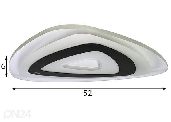 Plafoon LED 38 W + pult mõõdud