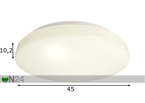 Plafoonvalgusti Euro II 40 LED mõõdud