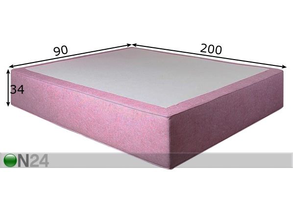 Pocket topeltvedrustusega madrats Hypnos Atlanta 90x200 cm mõõdud