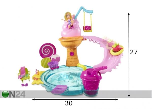 Polly Pocket veepark Jäätis mõõdud