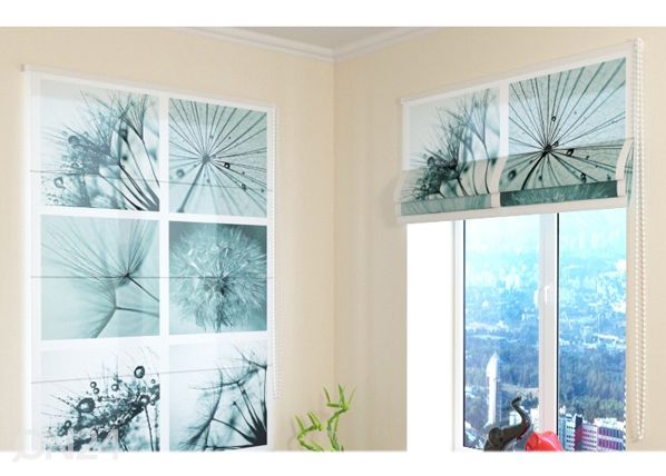 Poolläbipaistev Rooma kardin Dandelion 1 60x60 cm