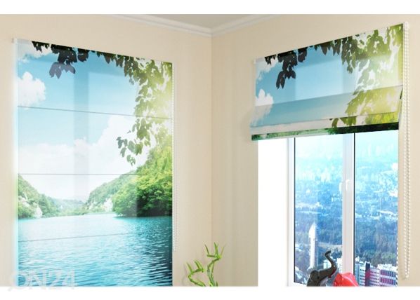 Poolläbipaistev Rooma kardin Lake 3 100x120 cm