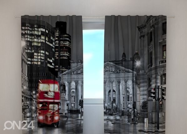 Poolpimendav kardin London with red bus 240x220 cm