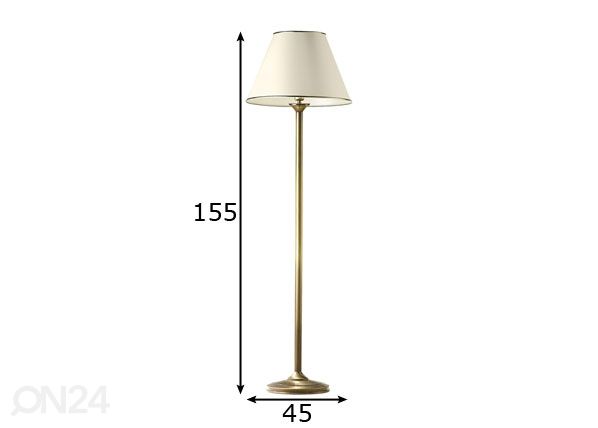 Põrandalamp Classic mõõdud