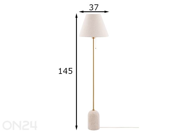 Põrandalamp Gino mõõdud