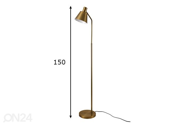Põrandalamp Jody Brass Antique 1 mõõdud