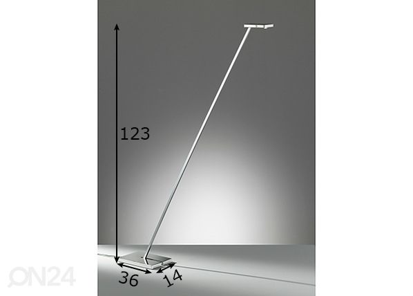 Põrandalamp LED Lincoln mõõdud