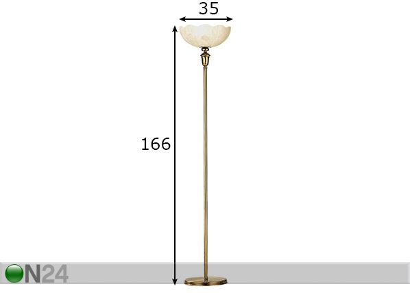 Põrandalamp Patyna V mõõdud