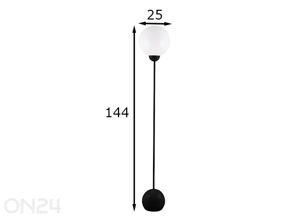 Põrandalamp Ripley mõõdud