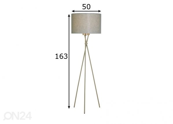 Põrandalamp Trix-L Ø50 cm mõõdud