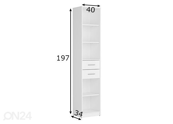 Põrandariiul mõõdud