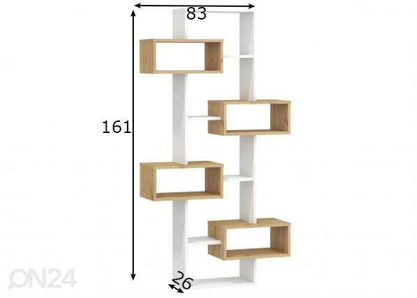 Põrandariiul Macroom 83 cm mõõdud