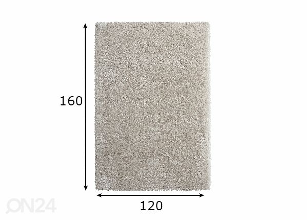 Põrandavaip Floki Beige 120x160 cm mõõdud