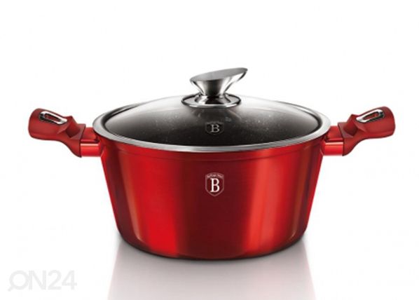Pott klaaskaanega Berlinger Haus Burgundy Metallic Ø 20 cm
