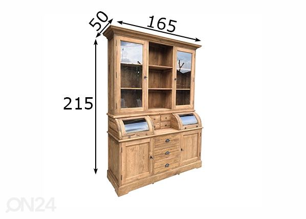 Puhvetkapp Bastiaan 165 cm mõõdud
