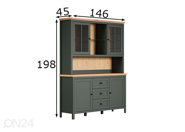 Puhvetkapp Stanton 146 cm mõõdud