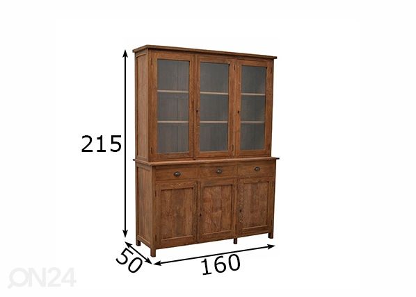 Puhvetkapp Tua 160 cm mõõdud