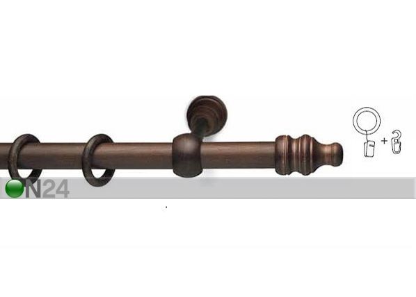 Puidust kardinapuukomplekt 300 cm